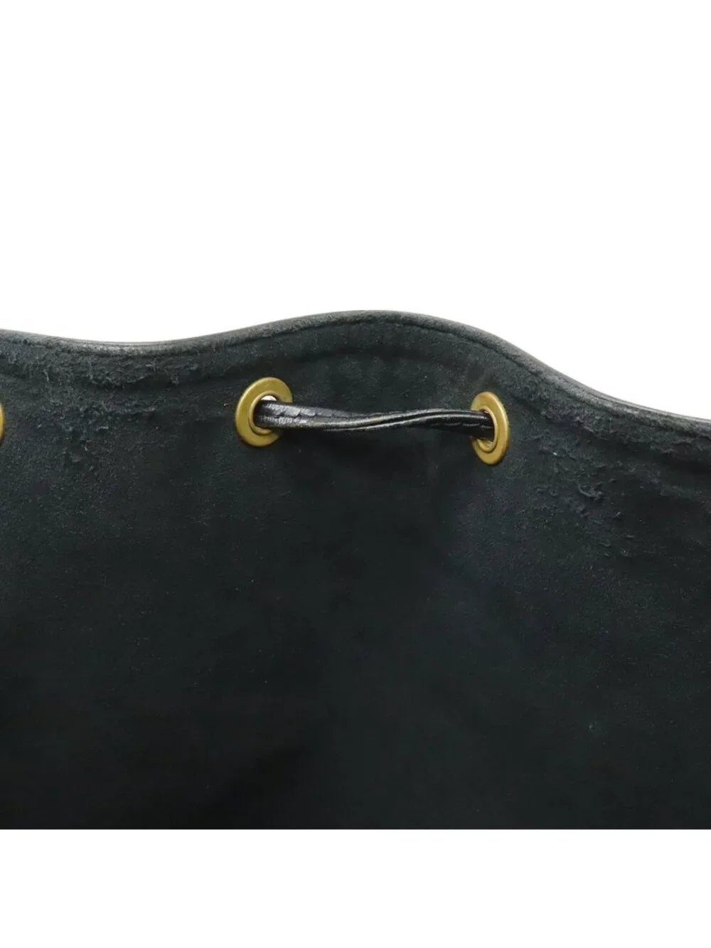 Louis Vuitton Epi Noe Shoulder Bag Drawstring Noir Black Gold